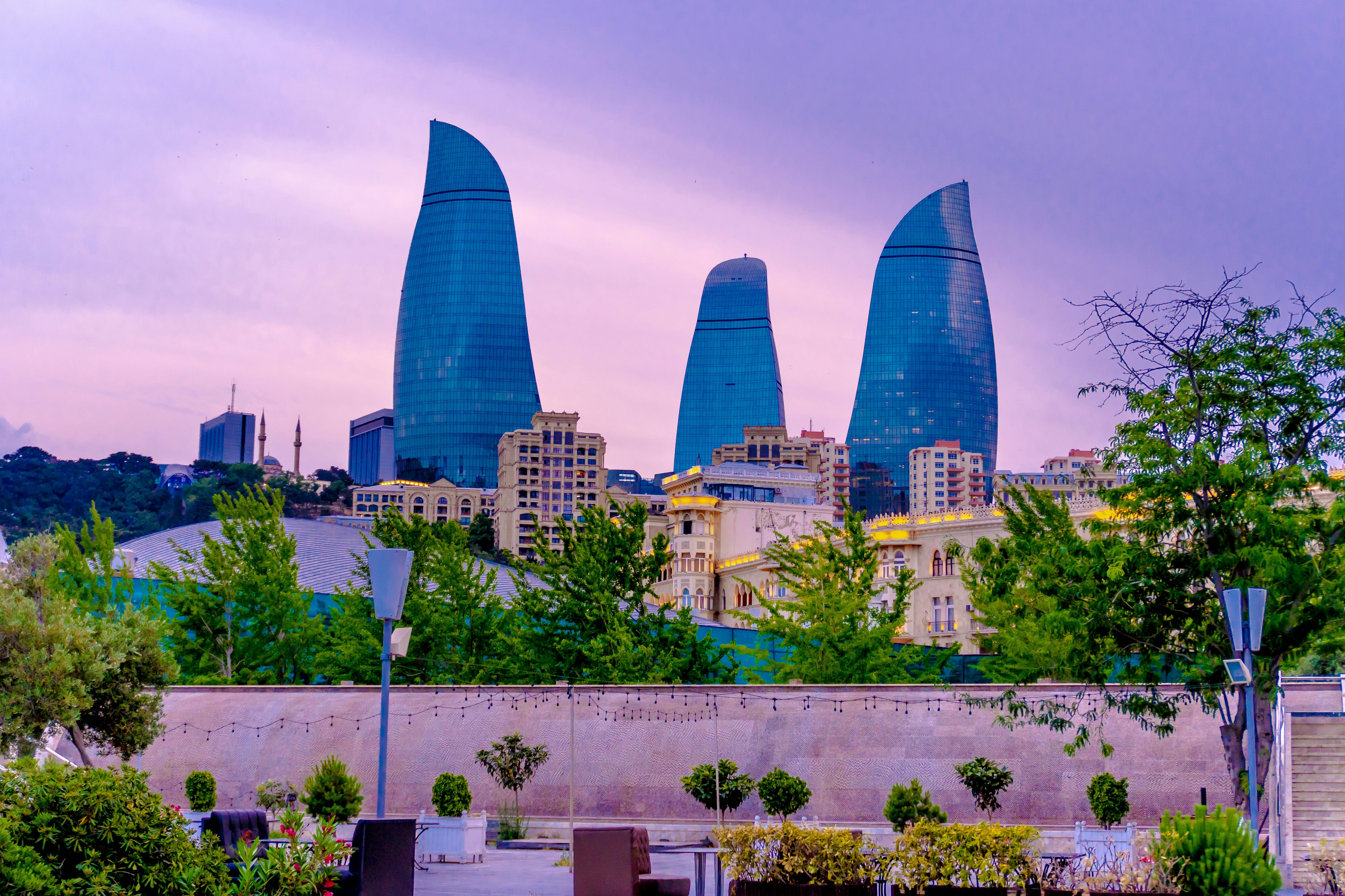 Flame Towers In Baku